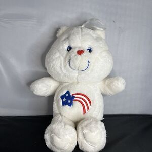 Care Bears, 20th Anniversary/Carlton Card Series, America Cares, GC, 13", 2002